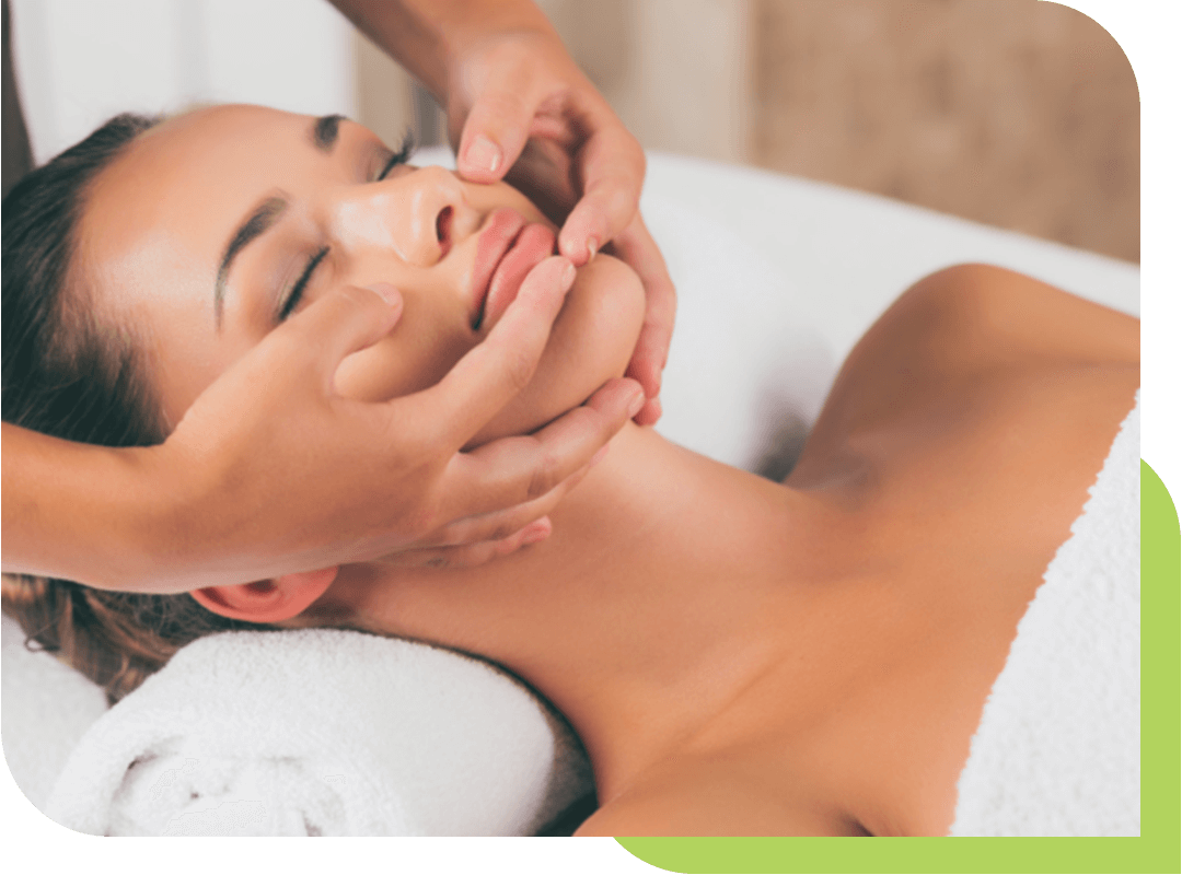 Image of a facial lymphatic massage