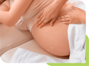 image of a prenatal massage